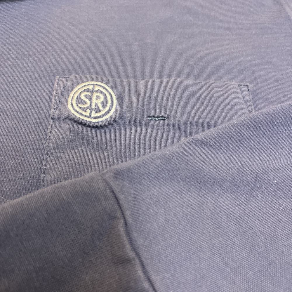 B DRADDY x SUNSET RIDGE CC Mens XL Polo Long Sleeve Soft Cotton/Spandex Blue - Picture 4 of 8